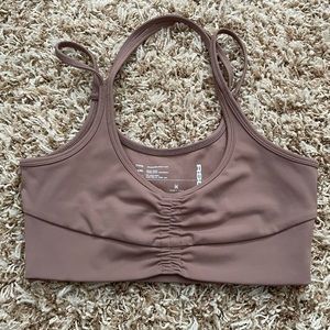 Brown sports bra
